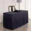 Khăn trải bàn SHUPUN, Khăn trải bàn trang trí bàn hình chữ nhật 120 * 60 * 75cm, Khăn trải bàn gấp phong cách xếp nếp lớn Khăn trải bàn tiệc Tiệc cưới