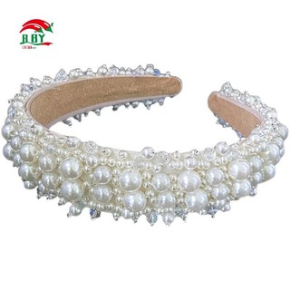 Phụ Kiện Tóc Handmade Bông Tai Đính Hạt Pha Lê Ngọc Trai Trang Trí Tóc Cho Nữ Tiệc Cưới
