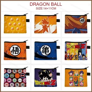YT2 Dragon Ball Trẻ Em Zero Ví Hoạt Hình Túi Đựng Thẻ Di Động Móc Khóa Túi Bảo Quản Thẻ Tiền Xu Túi Xách Dễ Thương