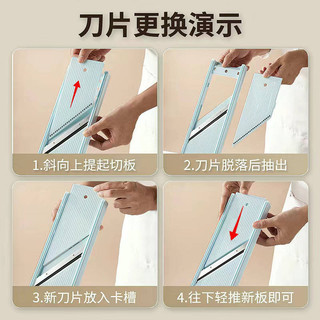 Long Jiang Grater Hộ Gia Đình Không Làm Tổn Thương Tay Khoai Tây Máy Hủy Rau Dụng Cụ Cắt Rau Củ Củ Củ Cải Đa Năng Máy Xay Máy Hủy
