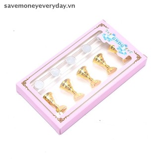 [savemoneyeveryday] 1 Bộ Giá Đỡ Móng Tay Thực Hành Kệ Trưng Bày Pha Lê Acrylic [vn]