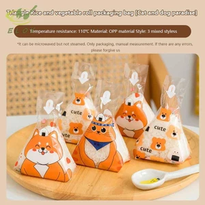 50 Chiếc Túi Bao Bì Dùng Một Lần Gạo Tam Giác Nhật Bản Nori Rong Biển Nori Onigiri Túi Sushi Di Động Bento Phụ Kiện VN