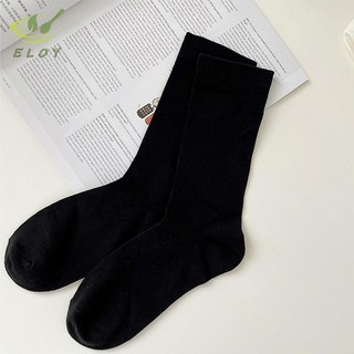 [ELOY] Tất Dài Nữ Cashmere Nữ Boot Len Chắc Chắn Đùi Vớ Skinny Cotton Trơn Lông Tơ Nữ Dài Tất VN