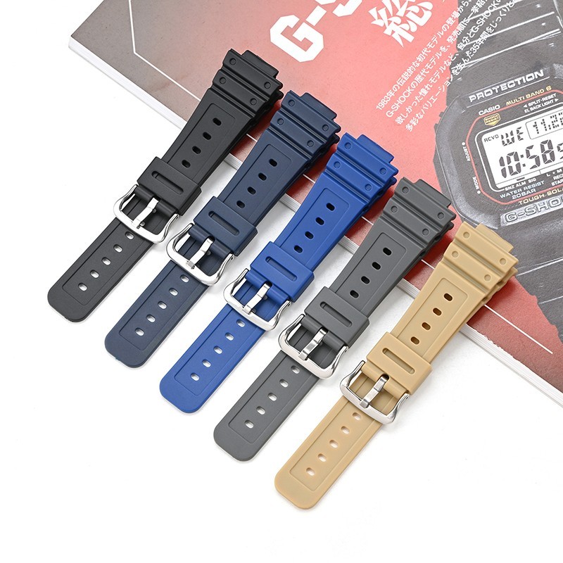 Tái Trang Bị Mod Bộ Dây Đeo Viền Đồng Hồ Cho Casio DW-5600 DW-5610 DW5600HR GW-M56110 GW-B5600 Vỏ Cao Su Chống Thấm Nước Thể Thao Vòng Tay Nhựa Đen Dây Đeo Đồng Hồ Viền