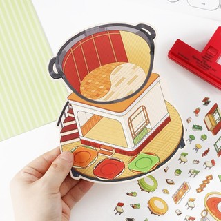 Infeel.Me2.5D Cảnh Quan Dán 3 Miếng Trong Kinh Doanh Hôm Nay Mười Hai Vui Nhộn Giải Nén Cảnh Quan Dán