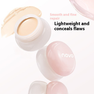Novo Light Makeup Traceless Monochrome Concealer Nhẹ Tinh tế và tự nhiên Sửa đổi Kem che khuyết điểm Newcomer
