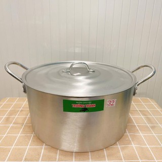[Giá Xưởng] Nồi Nhôm Đúc Loại Dày Hàng Xưởng, Size Lớn 32–38cm – Nấu Lẩu, Luộc Gà, Hầm Xương