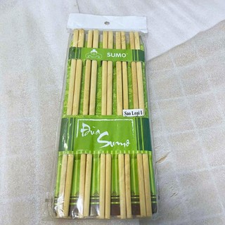 [Giá Xưởng] Combo 10 Đôi Đũa Gỗ Tự Nhiên Sumo– Đũa Gỗ Cao Cấp, Không Hóa Chất, An Toàn Cho Sức Khỏe