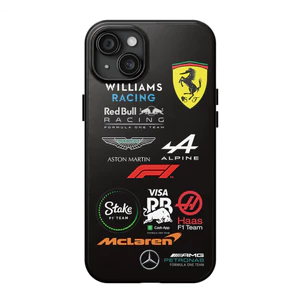 F1, Ốp Điện Thoại Đua Xe Cho iPhone17 16Pro 15ProMax 14Pro 13 12 13mini Samsung S24 S22 S25 2in1 ốp Lưng Cứng Bóng
