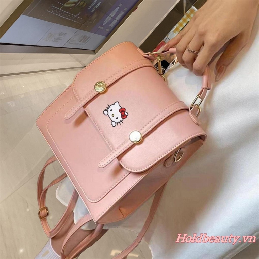 Balo Sanrio Hello Kitty Mini Đa Năng Dung Tích Lớn Daypack Dành Cho Nữ Bé Gái