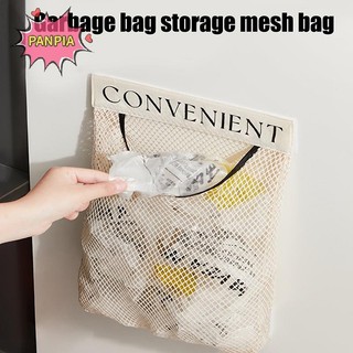 Pnpia 1 Túi Lưới Bảo Quản Nhà Bếp Túi Đựng Rác Treo Tường Dụng Cụ Bảo Quản Dung Tích Lớn Túi Bảo Quản Bao Bì Túi Nhựa Boutique