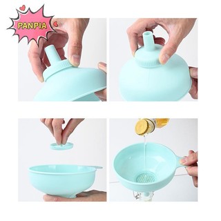 Pnpia 3 Trong 1 Nhựa Miệng Rộng Phễu Đóng Gói Mứt Salad Cho Lọ Đóng Hộp Lọc Nước Rượu Gia Vị Phụ Kiện Nhà Bếp Dụng Cụ Tiện Ích Boutique