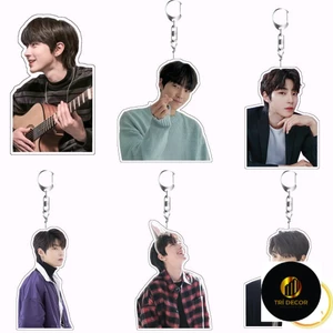 Hwang In Youp MÓC KHOÁ mặt dây chuyền hai mặt bằng Acrylic