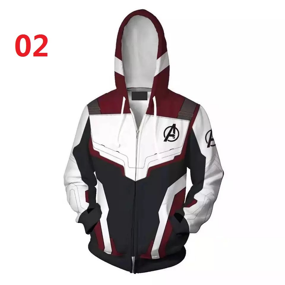 Áo Hoodie Avengers 4 Áo len siêu anh hùng Áo khoác in 3D unisex Áo khoác ngoài
