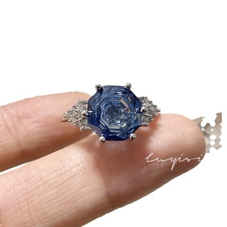 Châu Âu Mỹ ins Phong Cách Mới Hình Bát Giác Thiên Niên Kỷ Hoa Hồng Cắt Nhiều Màu Sắc Kho Báu Phù Hợp Với Nữ