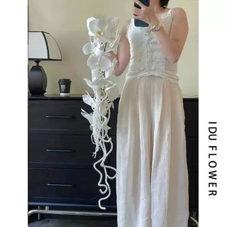 Bó hoa lan Thác nước kèm ngọc trai và rền rủ trắng  siêu sang trọng dài 1m