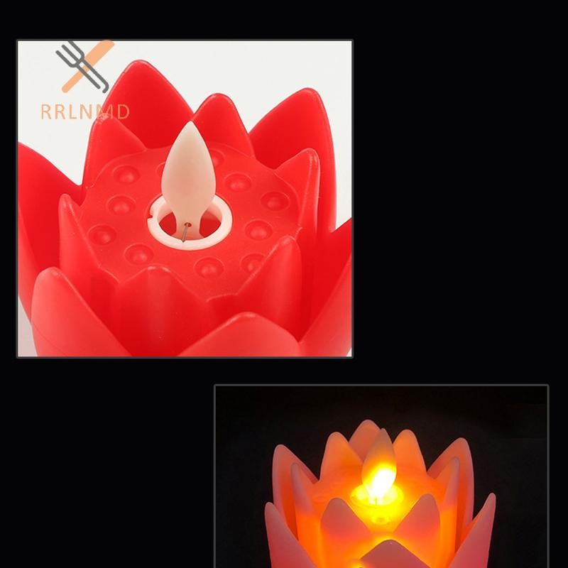 Rrlnmd LED Hoa Sen Hoạt Động Nhiều Màu Sắc Mềm Mại Tự Nhiên Đèn Phật Cầu Nguyện Nhấp Nháy Đèn Trà LED Trang Trí Đền Mới