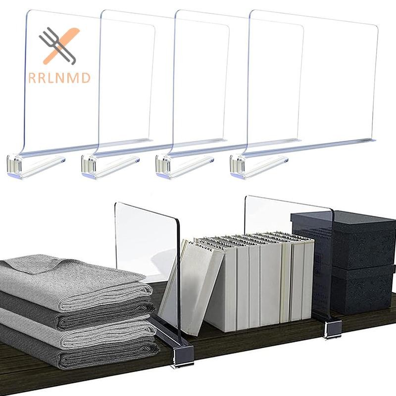 Rrlnmd 1 / 2 / 4 Kệ Tủ Quần Áo Trong Suốt Cho Tủ Quần Áo Sắp Xếp Quần Áo Chia Tủ Tủ Sách Chia Bách Ngăn MỚI