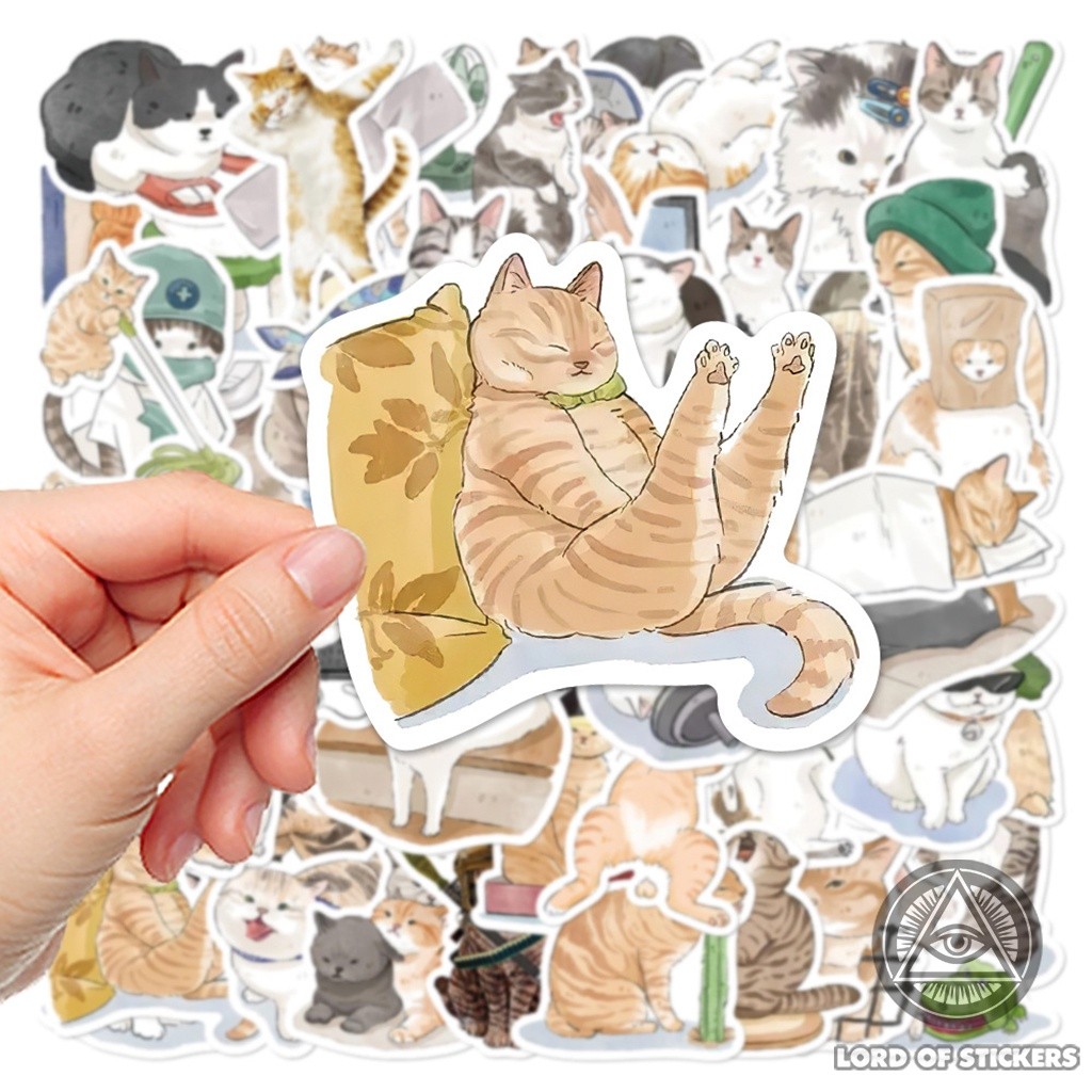 50 Hình Dán Mèo Cute Sticker Meme Hài Hước Dễ Thương