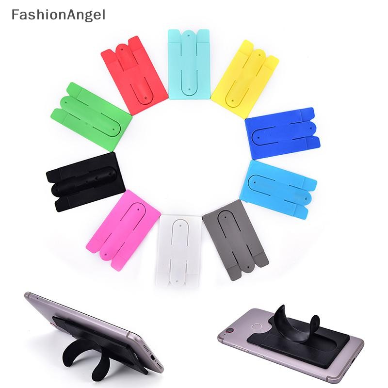 Fashionangel Touch U Shape Giá đỡ điện thoại di động bằng silicon có khe cắm thẻ Bán chạy VN