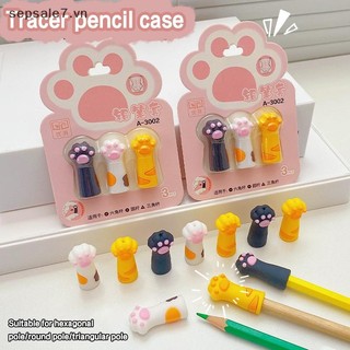 [-d] 3 Cái Bút Chì Paw Đáng Yêu Bút Dễ Thương Topper Có Nút Chặn Điểm Silicon Bảo Vệ Bút Chì Mở Rộng Đồ Dùng Học Tập {vn}