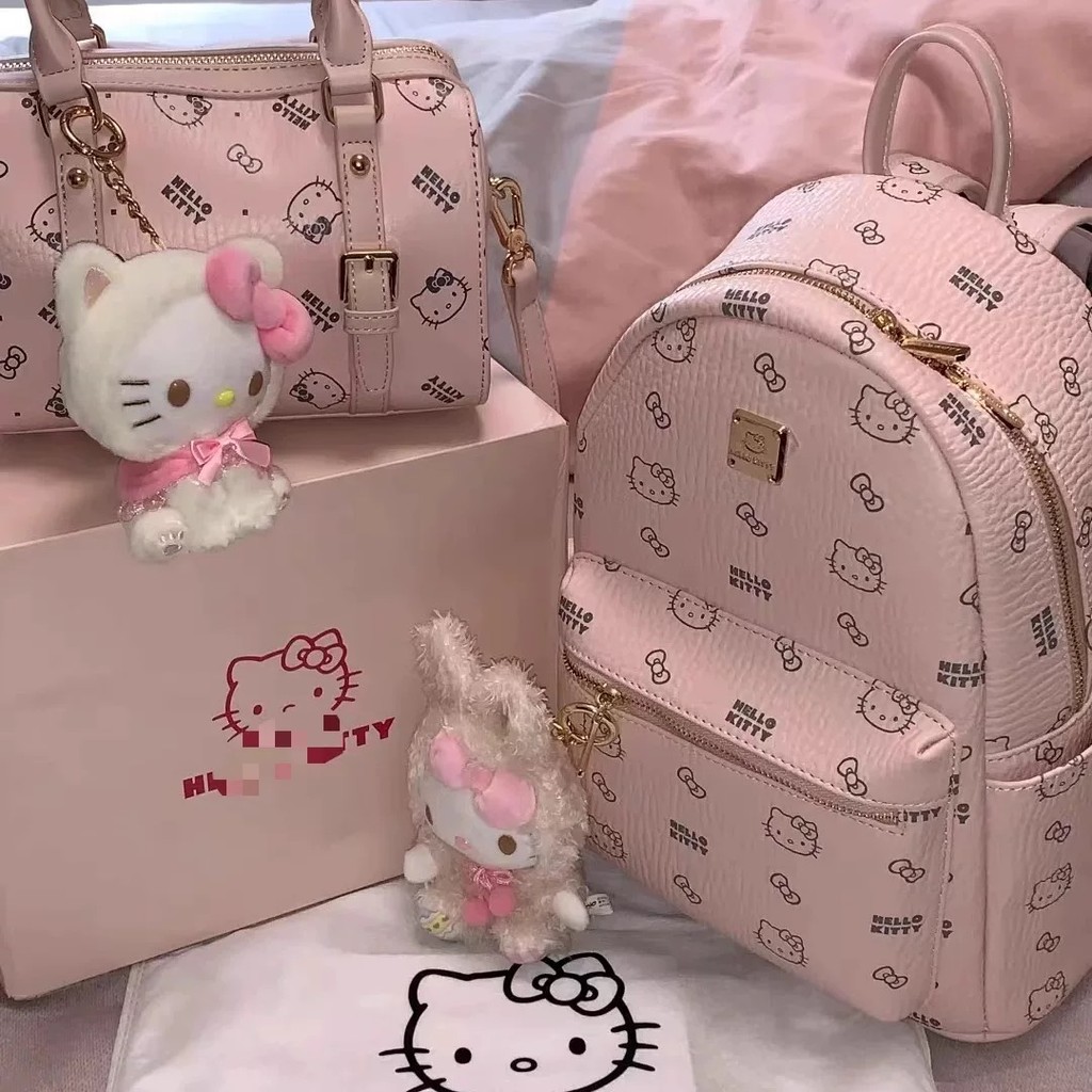 Ba lô nhỏ bằng da PU hello kitty dễ thương màu hồng Mới Túi Đeo Vai có ...