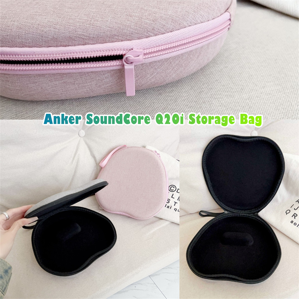 [Ngôi sao tương lai] Dành cho hộp đựng tai nghe Anker SoundCore Q20i Tai nghe màu hồng sáng tạo Túi đựng tai nghe Hộp đựng tai nghe EVA