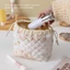 Túi trang điểm FAVORITEGOODS, Túi xách dung tích lớn Túi đựng mỹ phẩm, Dây rút di động Vintage Túi rửa hoa du lịch