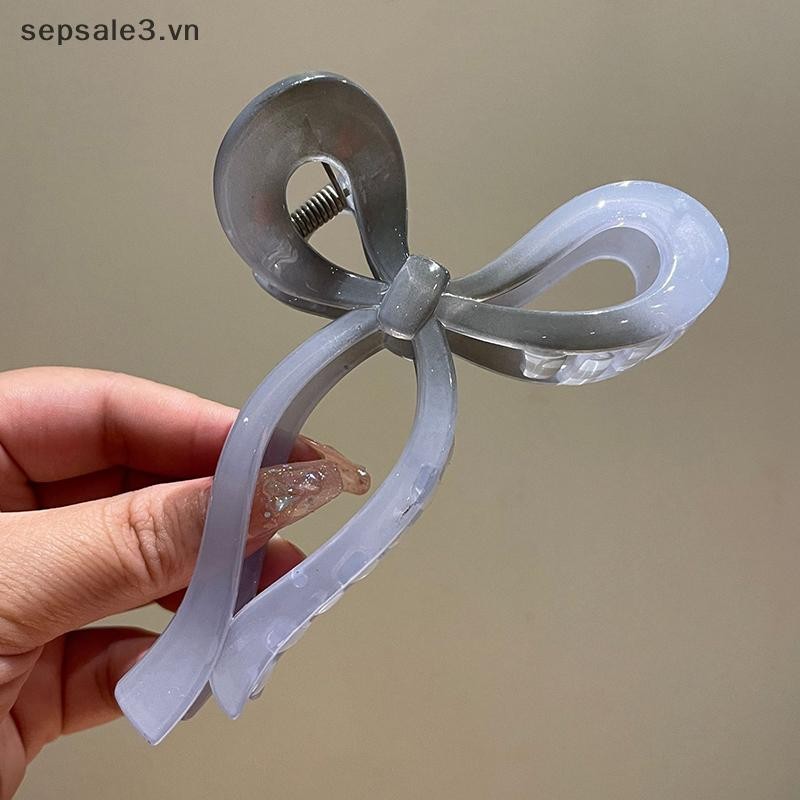 # Vn # Đơn Giản Nhiều Màu Rỗng Streamer Nơ Nhựa Vuốt Tóc Thời Trang Phụ Kiện Tóc Cho Nữ Sinh Nhật Bé Gái Quà Tặng Nhỏ.