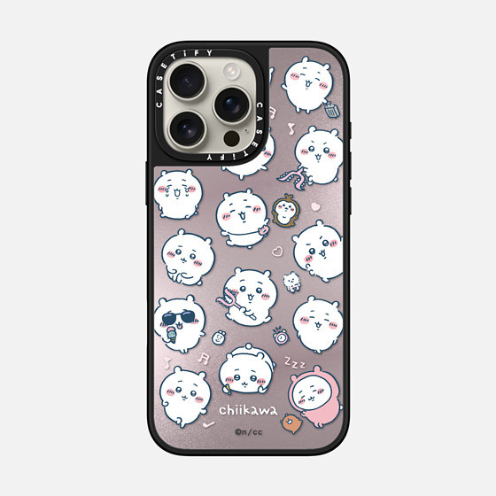Ốp điện thoại Họa Tiết CASETiFY XChiikawa Medley - Phiên Bản Hồng Hút Từ Tính Đen & Bạc Gương IPhone IPhone 16 15 14 13 12 Pro Max Plus Ốp điện thoại Cứng Có Hộp Khắc logo