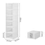 Giá để giày có thể gập lại MARGREDY, Hộp đựng giày 1 / 3 / 6 lớp chống bụi, Hộp đựng giày thể thao trong suốt màu trắng có thể xếp chồng lên nhau sáng tạo
