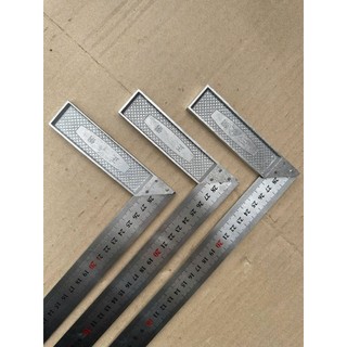 Combo 3 thước đo góc vuông 30cm cán nhôm cao cấp, thước ke góc vuông
