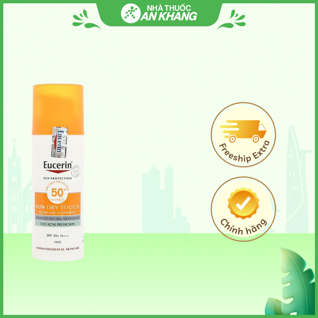 Kem chống nắng Eucerin Sun Dry Touch Oil Control SPF50+ PA+++ kiểm soát nhờn (50ml)
