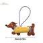 Dachshund Sang Trọng Búp Bê Hoạt Hình Nhồi Bông Chó Con Móc Khóa Mặt Dây Chuyền Ba Lô Quyến Rũ Túi Đáng Yêu Trang Trí Quà Tặng Trẻ Em LMWU