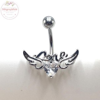 STHB Thời Trang Gợi Cảm Xuyên Rốn Móng Tay Nữ Bé Gái Cơ Thể Trang Sức Thép Không Gỉ Bụng Nút Nhẫn Bụng Xuyên Trang Sức VN