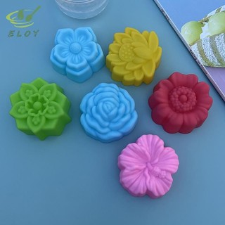 [ELOY] 5 Khuôn Silicon Hoa DIY Handmade 3D Xà Phòng Hoa Hồng Thạch Cao Khuôn Nhựa Bánh Dụng Cụ Nướng Bánh Nhà Bếp Trang Trí Tiệc Cung Cấp VN
