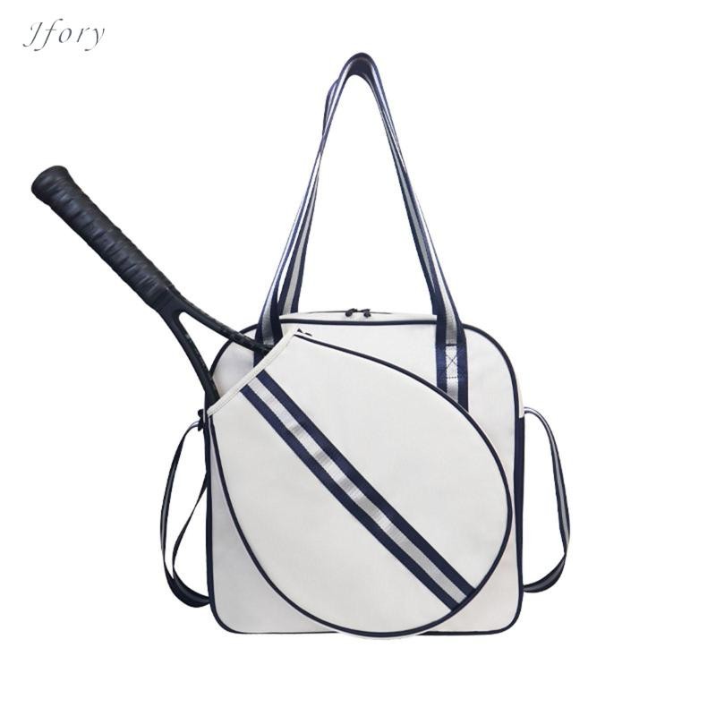 Jfory Túi vợt Tennis & Cầu Lông đeo vai cho người lớn, người mới bắt đầu, thiết bị thể thao