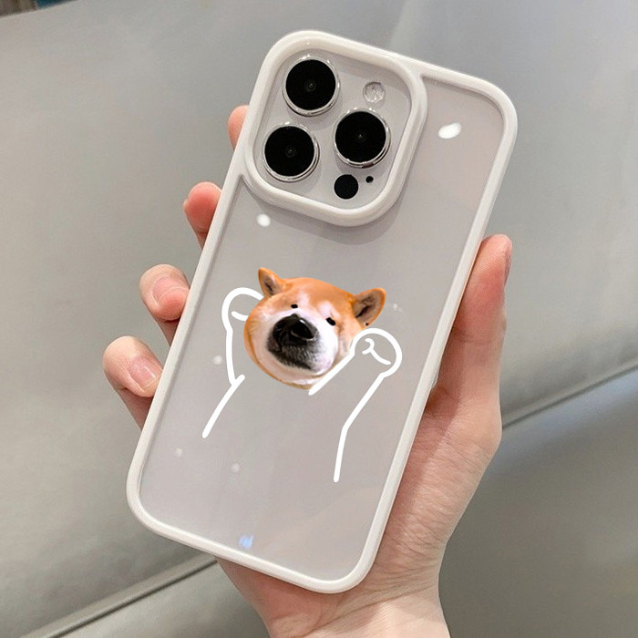 Ốp Lưng Cho iPhone 16 15 Pro Max 11 13 14 12 Pro Cho iPhone 16e 7 8 Plus XS Max X XR SE2022 Cặp Đôi Chó Mèo Dễ Thương Chống Sốc Trong Suốt Silicon