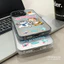 ibumpers Ốp Điện Thoại iPhone Cặp Đôi Du Lịch Dễ Thương Họa Tiết Mèo Cho IPhone 16 15 14 12 13 11 Pro Max IP 7 8 Plus X XS XR Ốp Lưng IMD Cứng Và Nhẵn