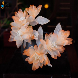 Tóc Barrettes với Hoa Cam Trang Trí Tính Khí Ổn Định Cầm Đầu Cho Váy Váy Kiểu Tóc Dụng Cụ Làm