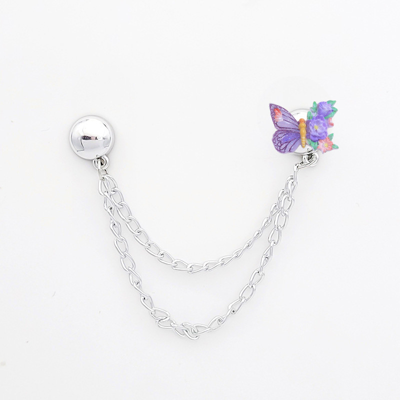 [YUNYUAN] Chân quần hút từ tính hình bướm có thể tháo rời Quần thay đổi nút không cần đinh Vòng bít chân dài và khóa chân kim loại cắt ngắn