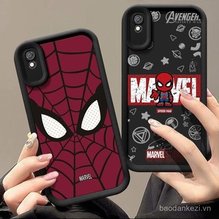 Ốp lưng điện thoại cho Xiaomi Redmi 9A Sport 9i 9at Ốp lưng điện thoại silicon hình nhện đỏ mèo dễ thương màu hồng bướm màu hồng cho nữ hoạt hình thời trang Xiaomi Redmi 9A Sport Redmi 9i 9at