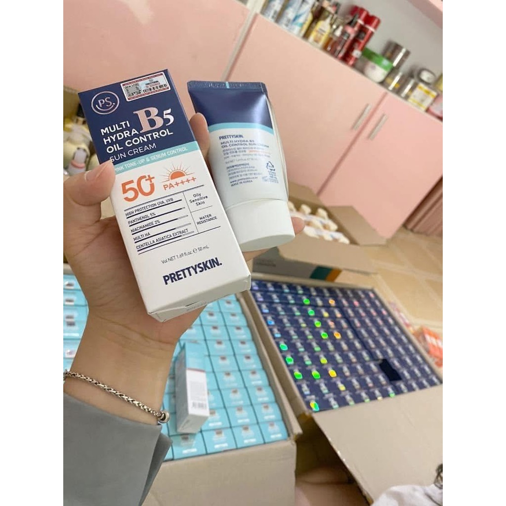 Kem chống nắng B5 pretyskin Bục mép
