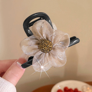 Phụ Nữ Gạc Hoa Kẹp Tóc Hoa Gạc Vuốt Tóc Với Kim Cương Giả Cho Nữ Và Bé Gái Phụ Kiện Tóc