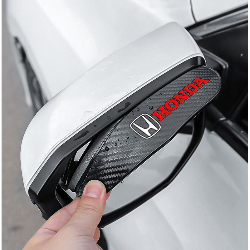2 Tấm che mưa gương chiếu hậu được áp dụng cho Honda Accord City Civic HRV CRV Jazz CRZ Fit ô tô gương chiếu hậu phụ kiện trang bị thêm