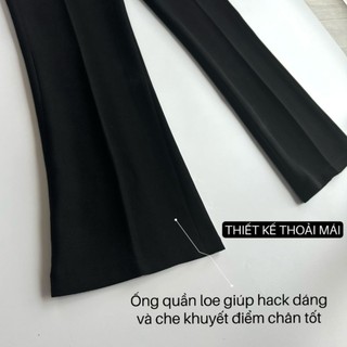 Quần Tây Nam Ống Loe, Quần Âu Nam Ống Loe Thiết Kế Tôn Dáng Che Khuyết Điểm Phong Cách Hàn Quốc