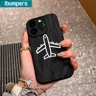 ibumpers Ốp Lưng IPhone Họa Tiết Máy Bay Đẹp Đơn Giản Cho IPhone 16 15 14 12 13 11 Pro Max IP 7 8 Plus X XS XR Ốp Điện Thoại Silicon Mềm Chống Sốc Mỏng