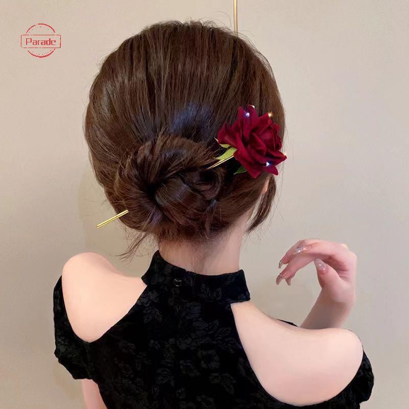 Cuộc diễu hành Lãng Mạn Hoa Hồng Đổ Xô Kẹp Tóc Hoa Có Kim Cương Giả Dành Cho Nữ VN