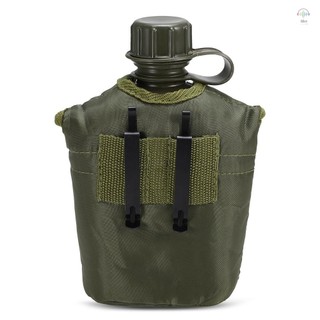 Hilivn) 1L Ngoài Trời Quân Sự Căng Tin Chai Cắm Trại Đi Bộ Đường Dài Ba Lô Sinh Tồn Bình Nước Ấm Siêu Tốc Có Nắp