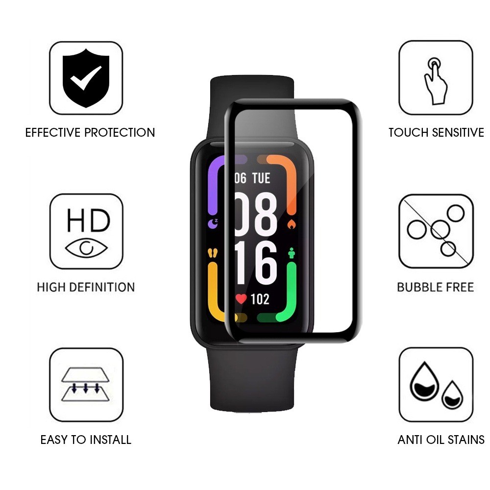 1 Bộ Phim Bảo Vệ Cho Huawei Band 11 10 9 8 Bảo Vệ Màn Hình HD Cong Mềm Chống Trầy Xước Cho Huawei Fit 4 3